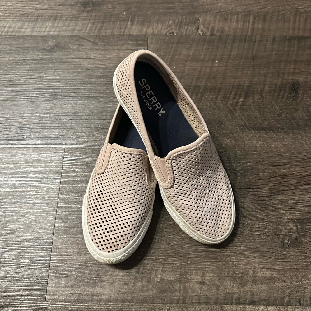 Sperry Light Rose Slip On Seaside Sneakers Size 7